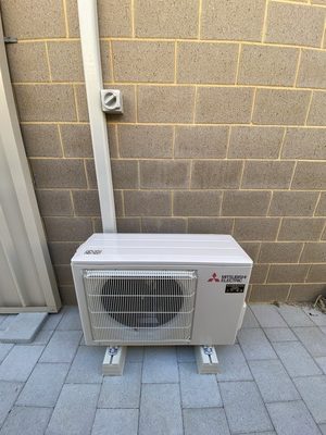 Supply and installation 2.5kw Mitsubishi Electric split system – Two Rocks